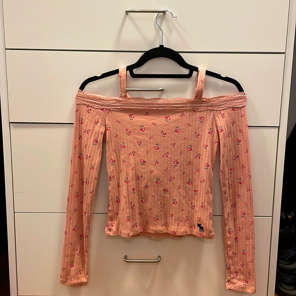 Abercrombie Kids Long Sleeve Pink Shirt